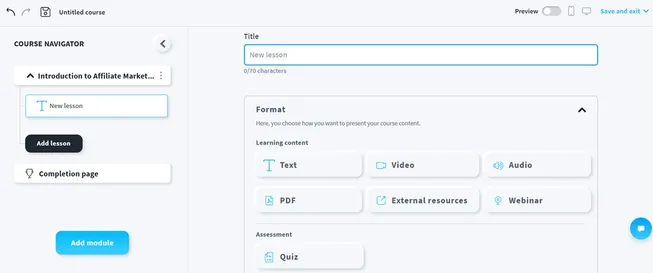 GetResponse's supported files in their online course builder